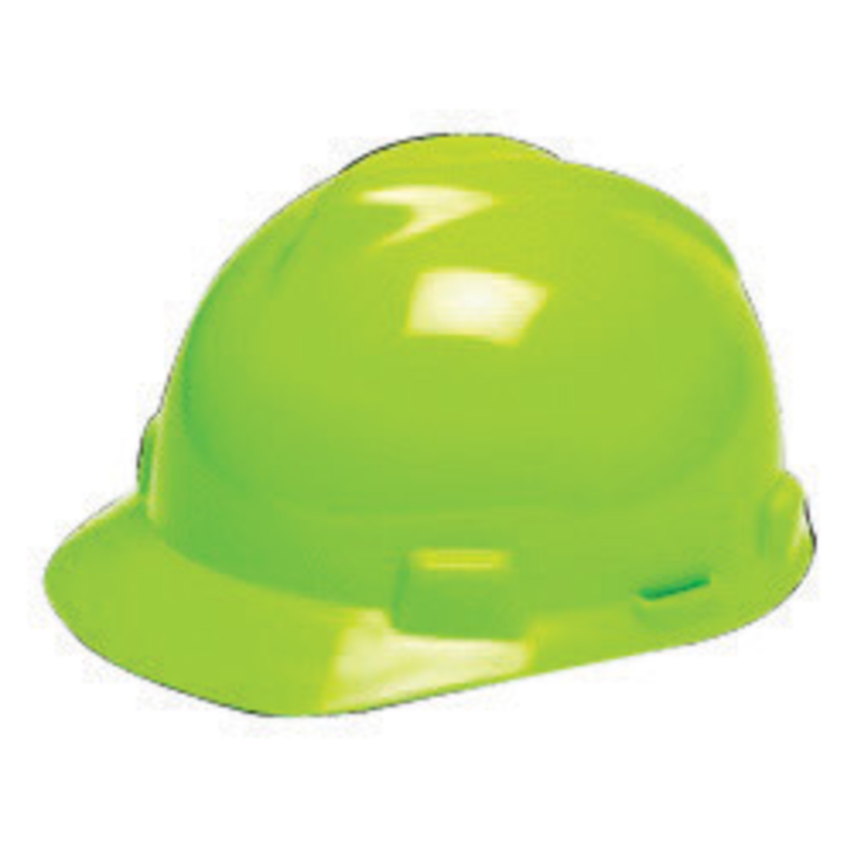 MSA Green Polyethylene Cap Style Hard Hat With Ratchet/6 Point Ratchet Suspension