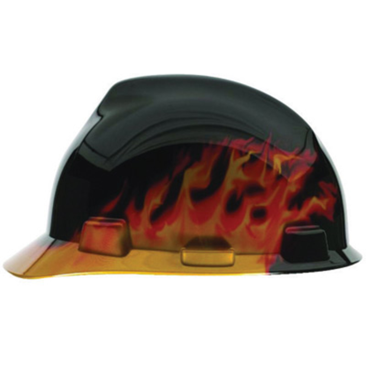 MSA Black Polyethylene Cap Style Hard Hat With Ratchet/4 Point Ratchet Suspension