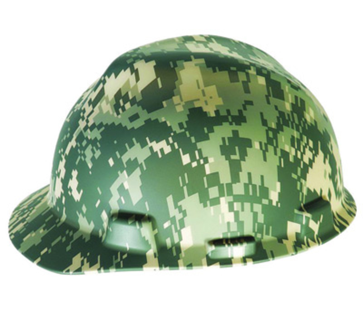 MSA Camouflage Polyethylene Cap Style Hard Hat With Ratchet/4 Point Ratchet Suspension