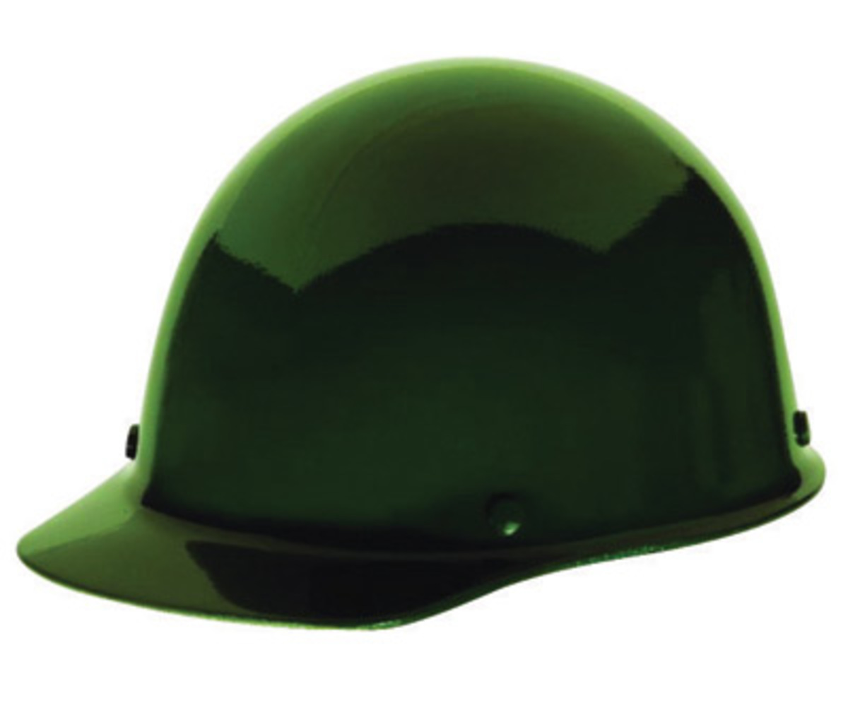MSA Green Phenolic Cap Style Hard Hat With Pinlock/4 Point Pinlock Suspension