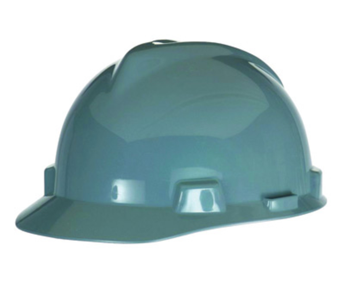 MSA Gray Polycarbonate Cap Style Hard Hat With Ratchet/4 Point Ratchet Suspension