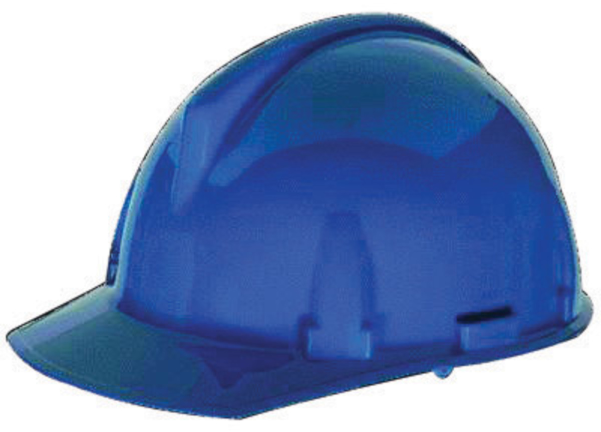 MSA Blue Polycarbonate Cap Style Hard Hat With Ratchet/4 Point Ratchet Suspension