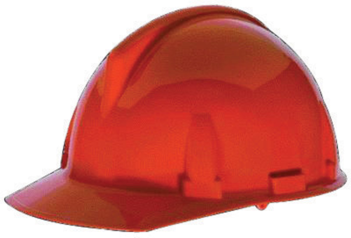 MSA Orange Polycarbonate Cap Style Hard Hat With Ratc MSA475382 for sale online at autumn supply