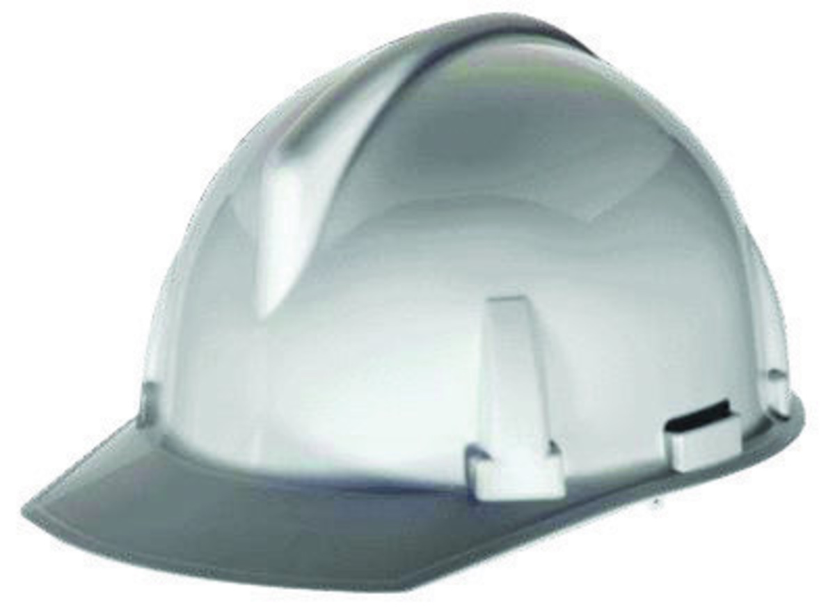 MSA White Polycarbonate Cap Style Hard Hat With Pinlock/4 Point Pinlock Suspension