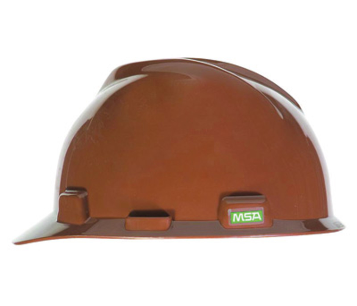 MSA Brown Polyethylene Cap Style Hard Hat With Ratchet/4 Point Ratchet Suspension