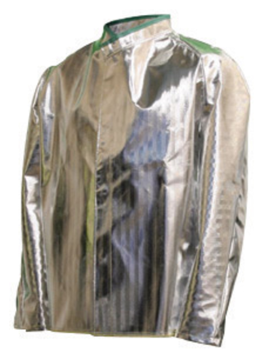 National Safety Apparel® Medium Silver Aluminized Acrysil Coat With Snap Front National Safety Apparel® Medium Silver Aluminized Acrysil Coat With Snap Front