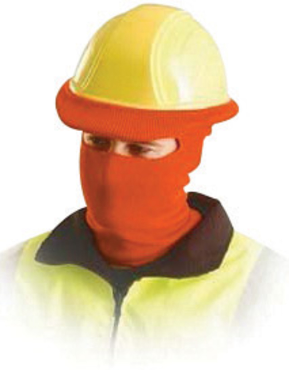 OccuNomix Hi-Viz Orange 100% Polyester Hot Rods® Classic Full Face Balaclava Style Tube Liner