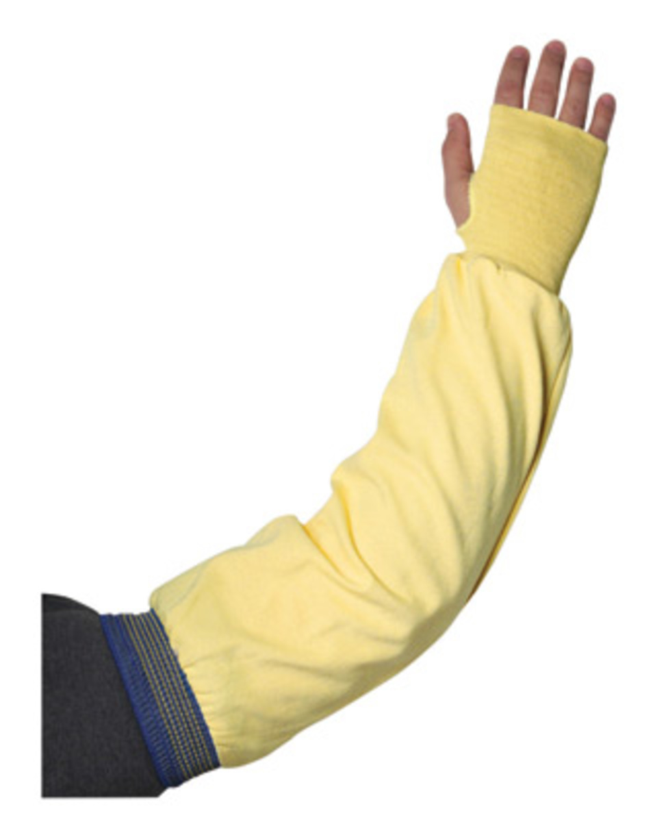 PIP® One Size Fits Most Yellow Kut-Gard® Single-Ply Kevlar® Cut Resistant Sleeve With Thumb Hole