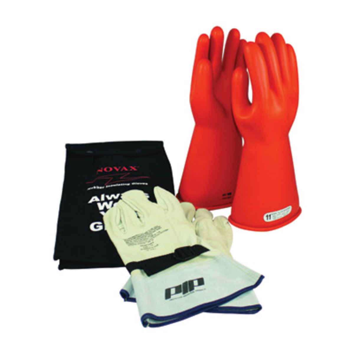 PIP Size 10 Orange Rubber Class 1 Linesmens Gloves PIP147-SK-1-10 for sale online at autumn supply