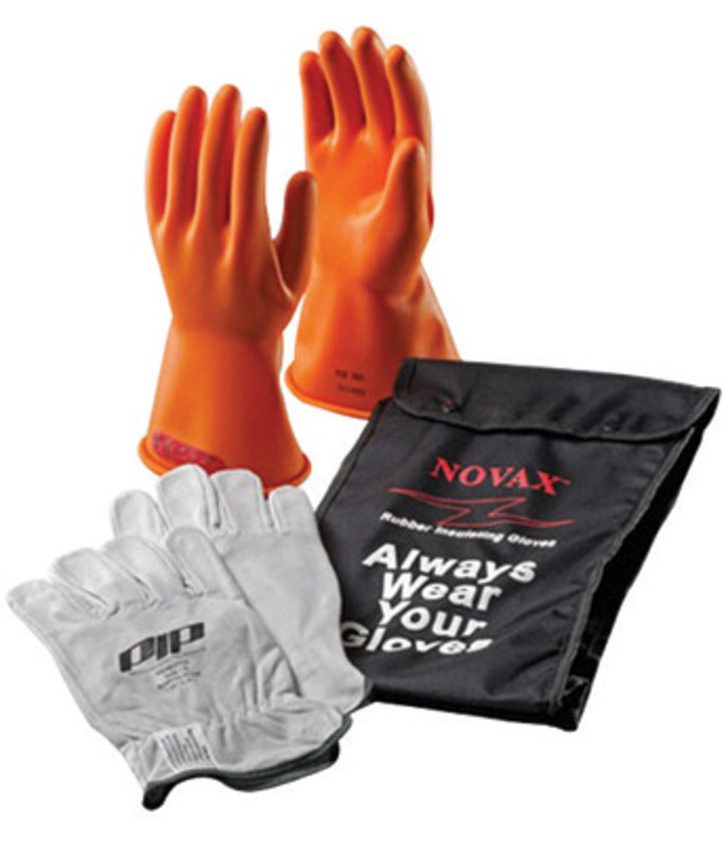 PIP Size 10 Orange Rubber Class 2 Linesmens Gloves PIP147-SK-2-10 for sale online at autumn supply
