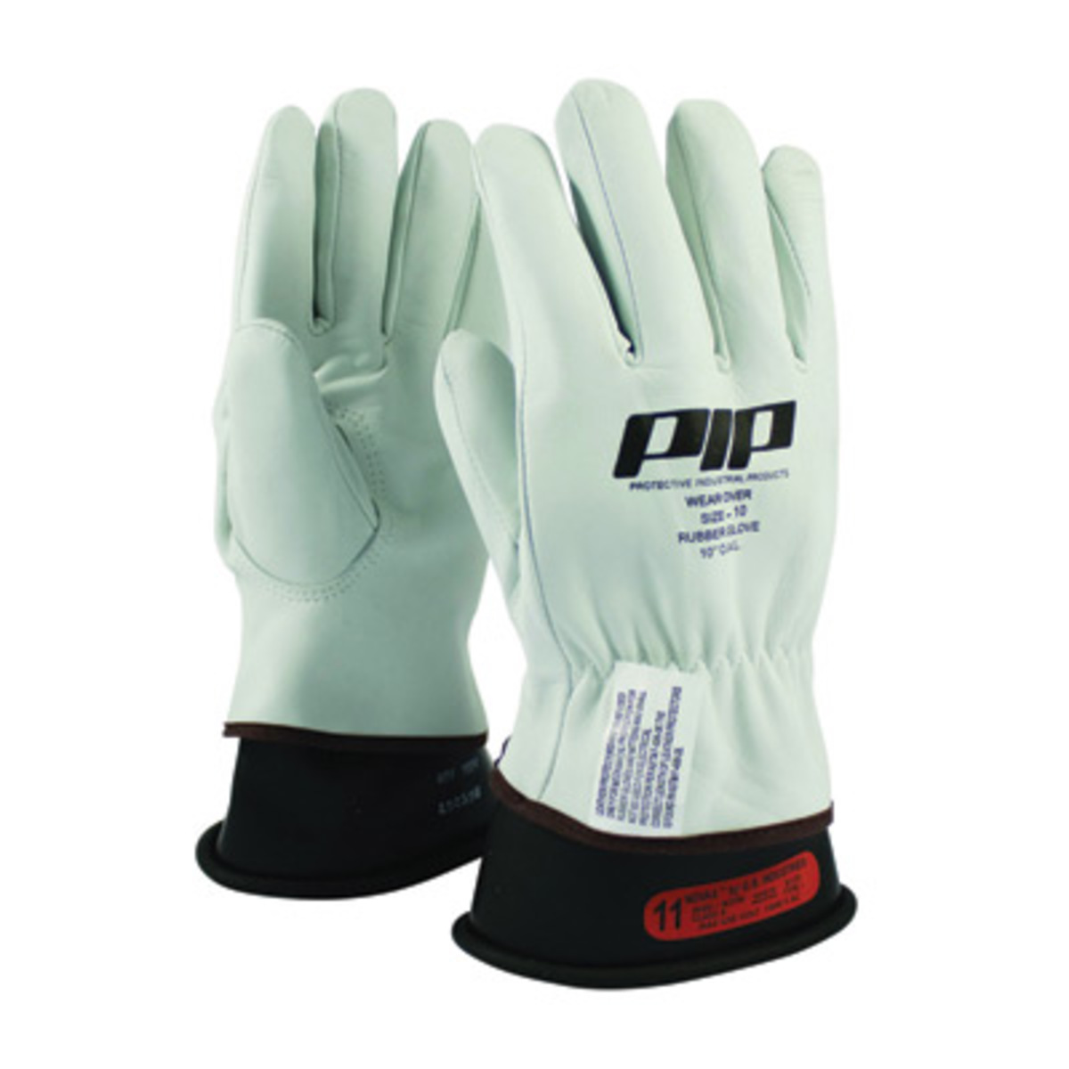 PIP® Size 12 Natural Top Grain Goatskin Class 00 - 0 Linesmens Gloves