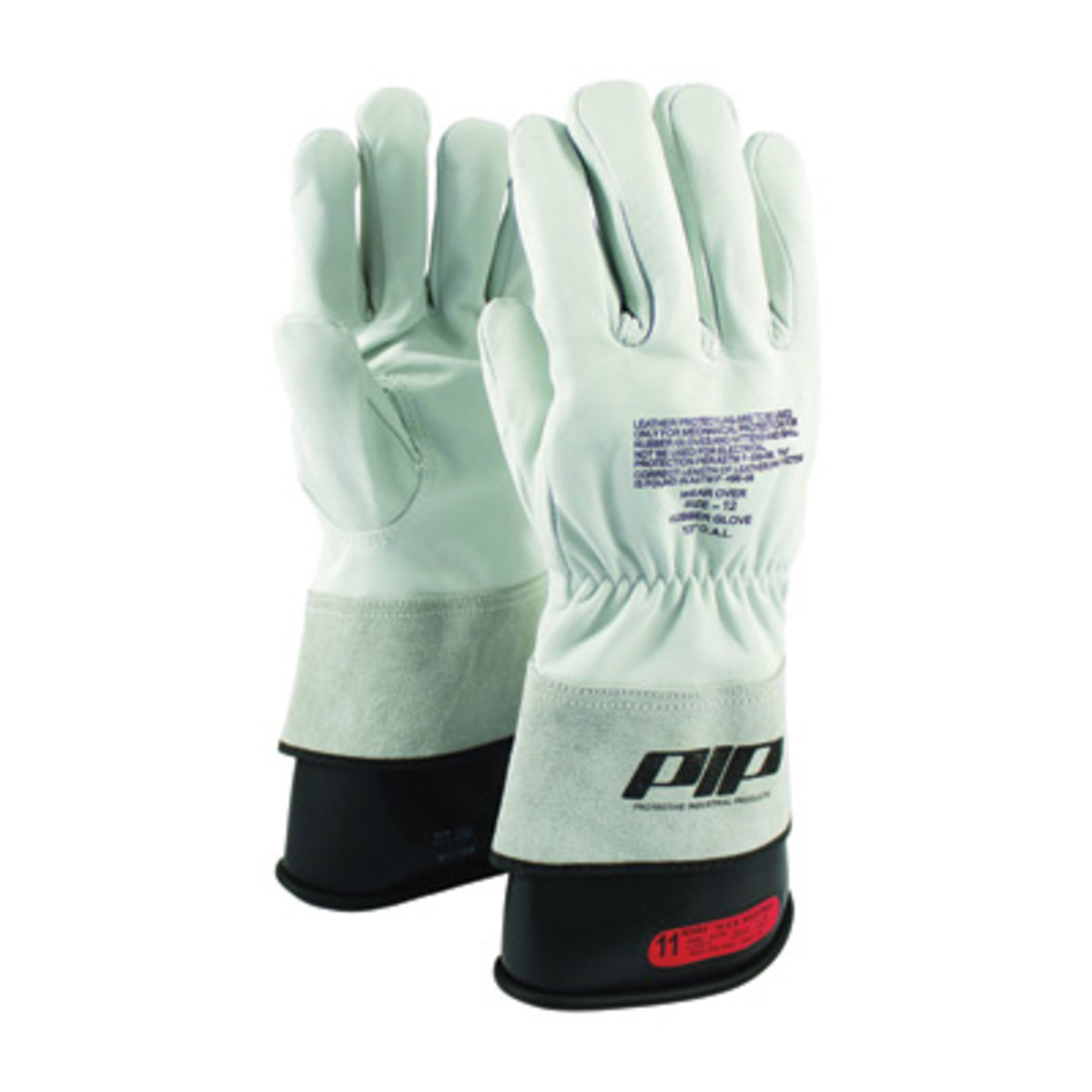 PIP® Size 9 Natural Top Grain Goatskin Class 00 - 0 Linesmens Gloves