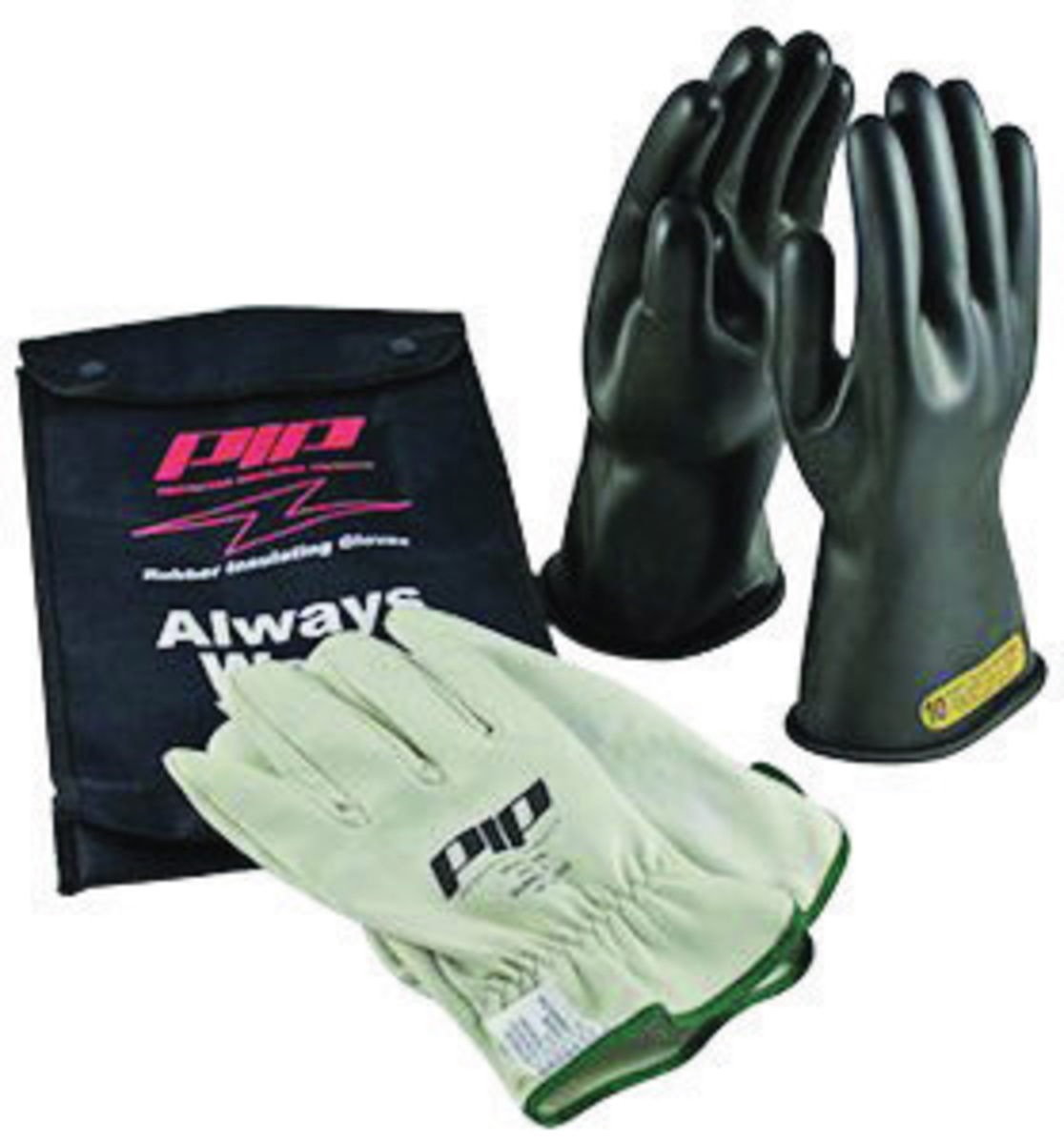 PIP Size 9 Black Rubber Class 1 Linesmens Gloves PIP150-SK-1-9 for sale online at autumn supply
