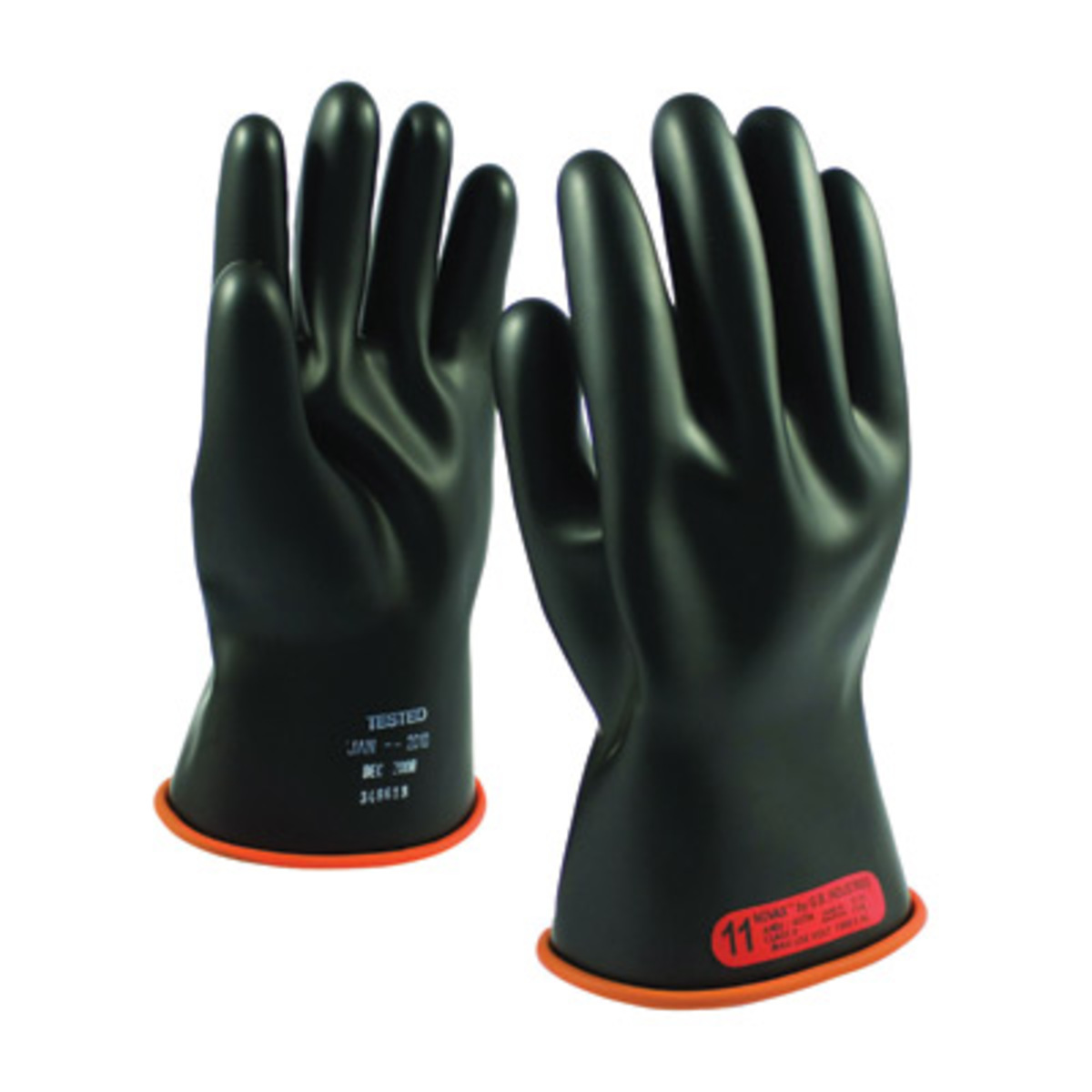 PIP® Size 10 Black And Orange Rubber Class 0 Linesmens Gloves