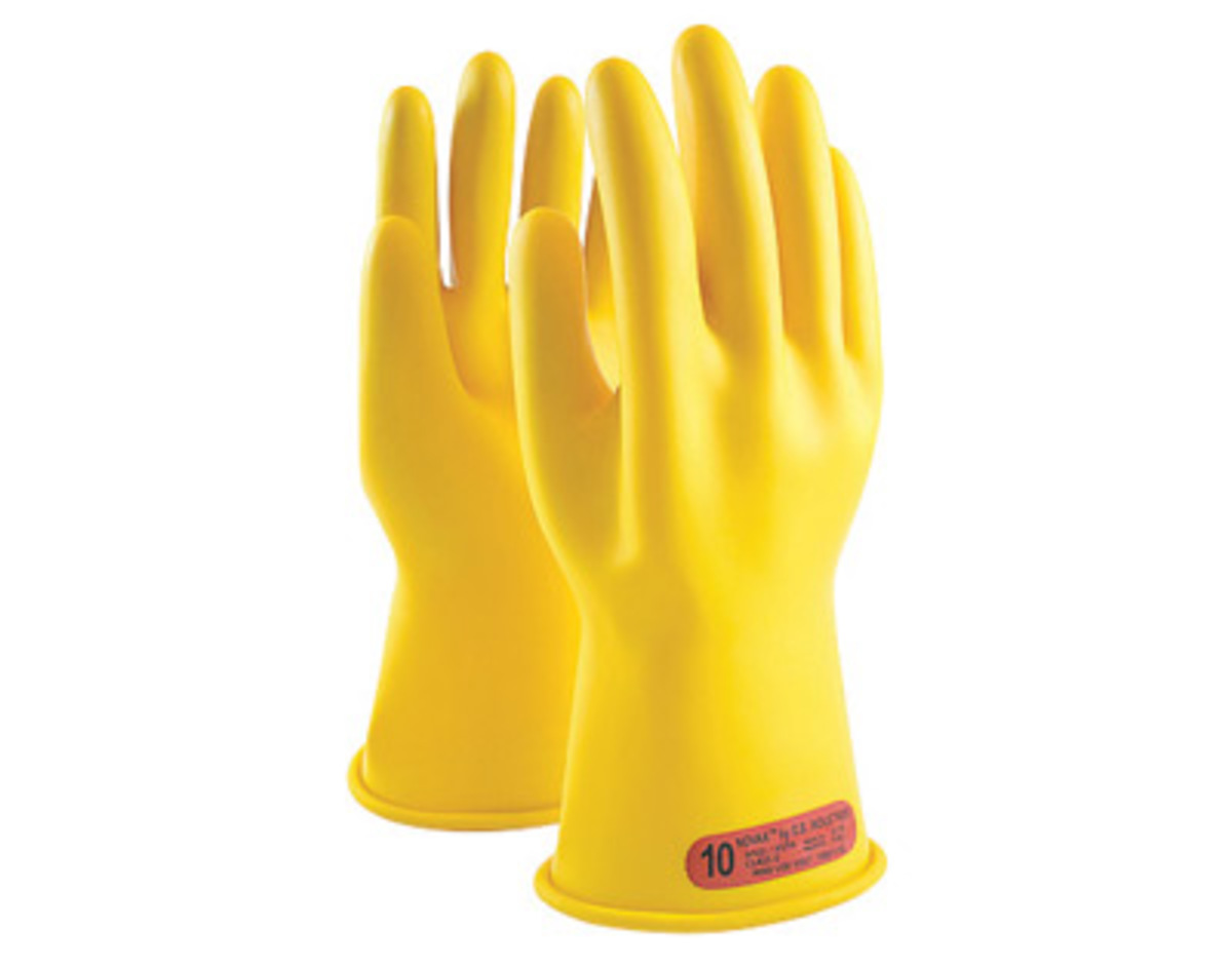 PIP Size 9 Yellow Rubber Class 2 Linesmens Gloves PIP170-2-14/9 for sale online at autumn supply
