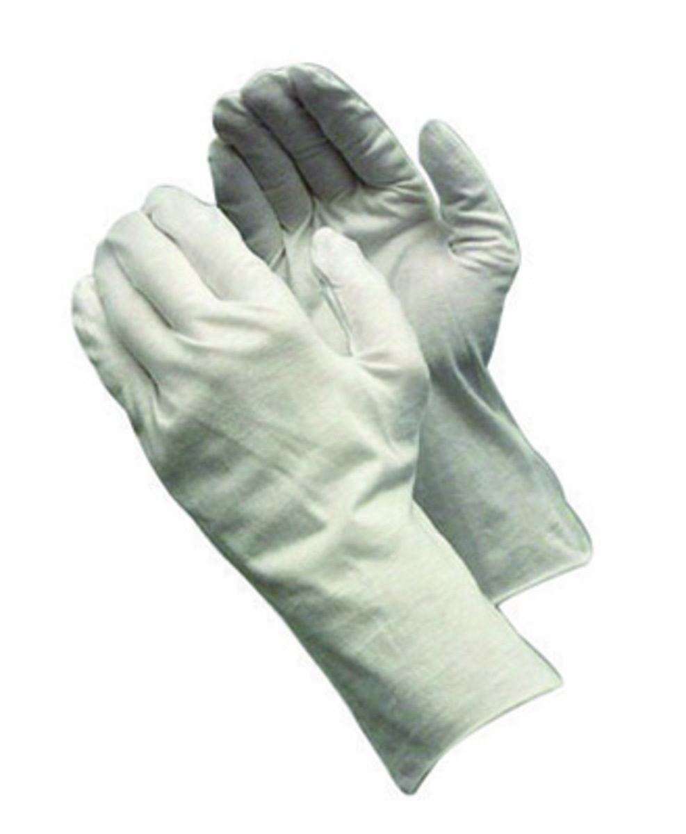 PIP® CleanTeam® Medium Weight Cotton Inspection Gloves With Unhemmed Cuff