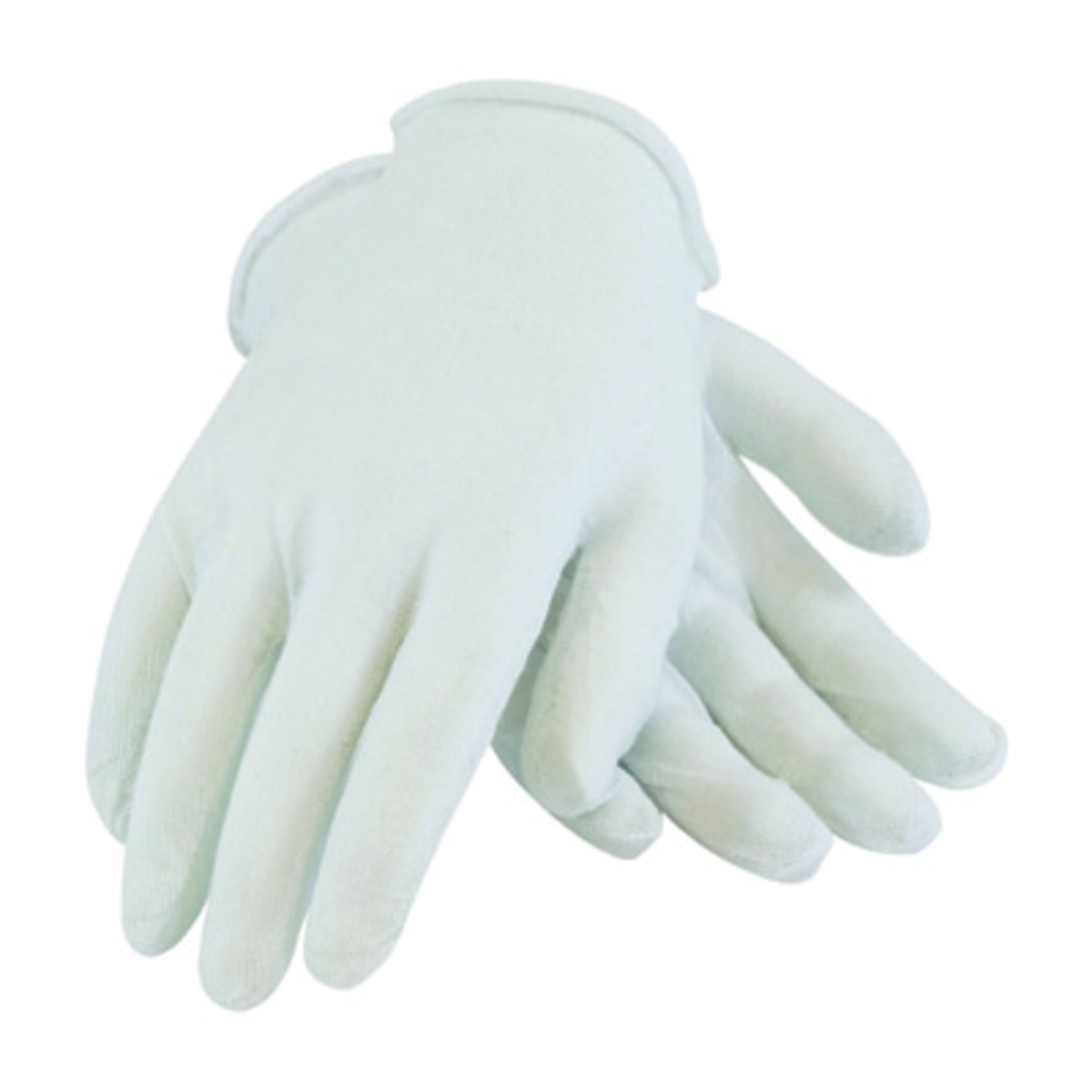 PIP® CleanTeam® Medium Weight Cotton Inspection Gloves With Unhemmed Cuff