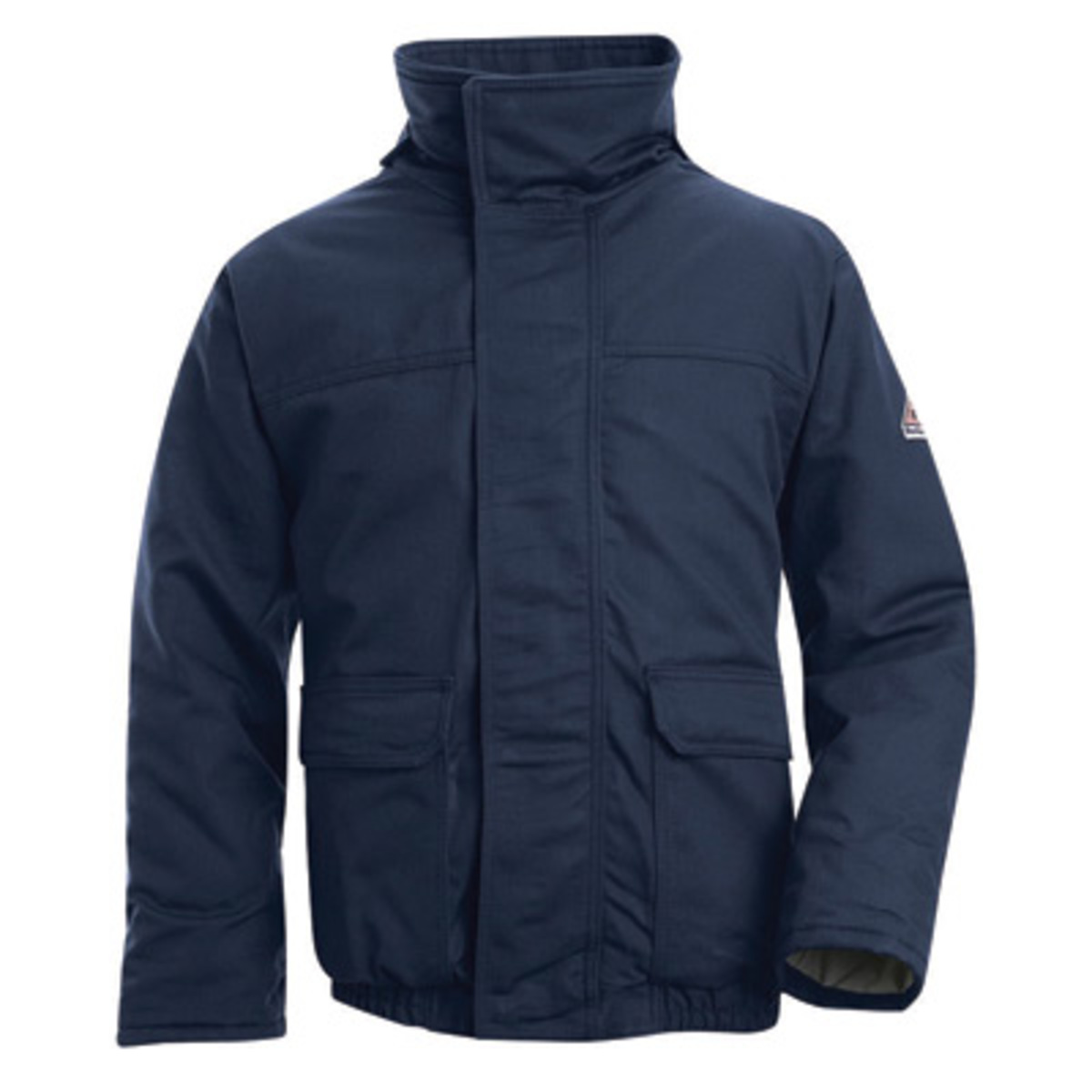 Bulwark® 6X Regular Navy Blue Westex Ultrasoft® Twill/Cotton/Nylon Water Repellent Flame Resistant Jacket With Cotton Lining And