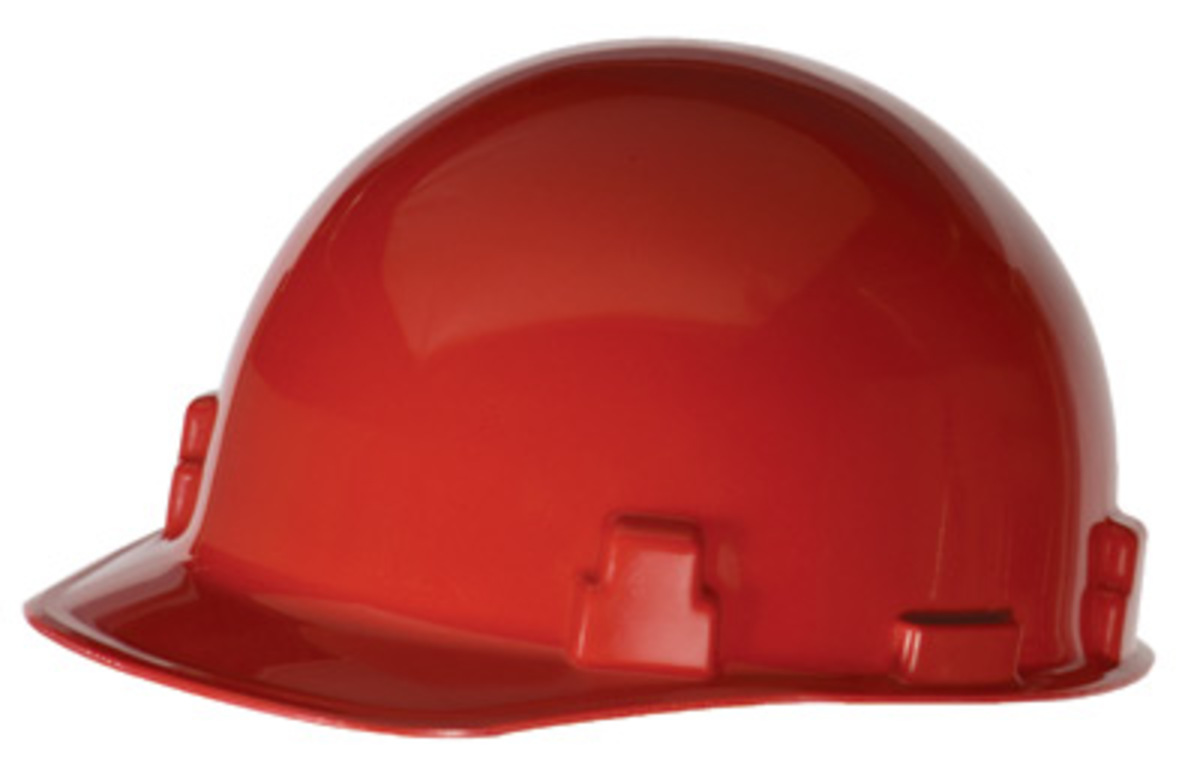 RADNOR Red SmoothDome Polyethylene Cap Style Hard Hat RAD64051014 for sale online at autumn supply