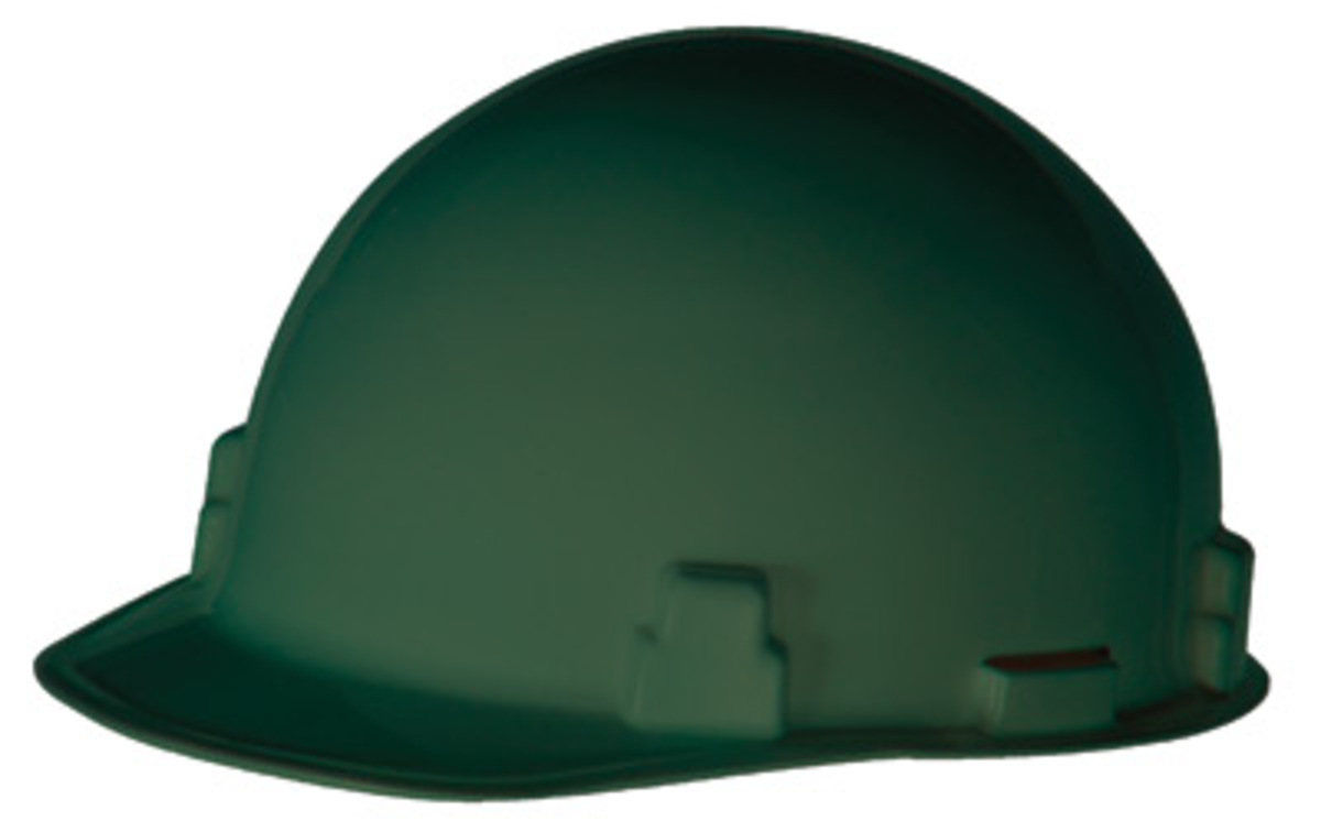 RADNOR Green SmoothDome Polyethylene Cap Style Hard H RAD64051017 for sale online at autumn supply