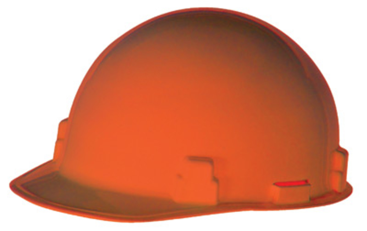 RADNOR Orange SmoothDome Polyethylene Cap Style Hard RAD64052028 for sale online at autumn supply