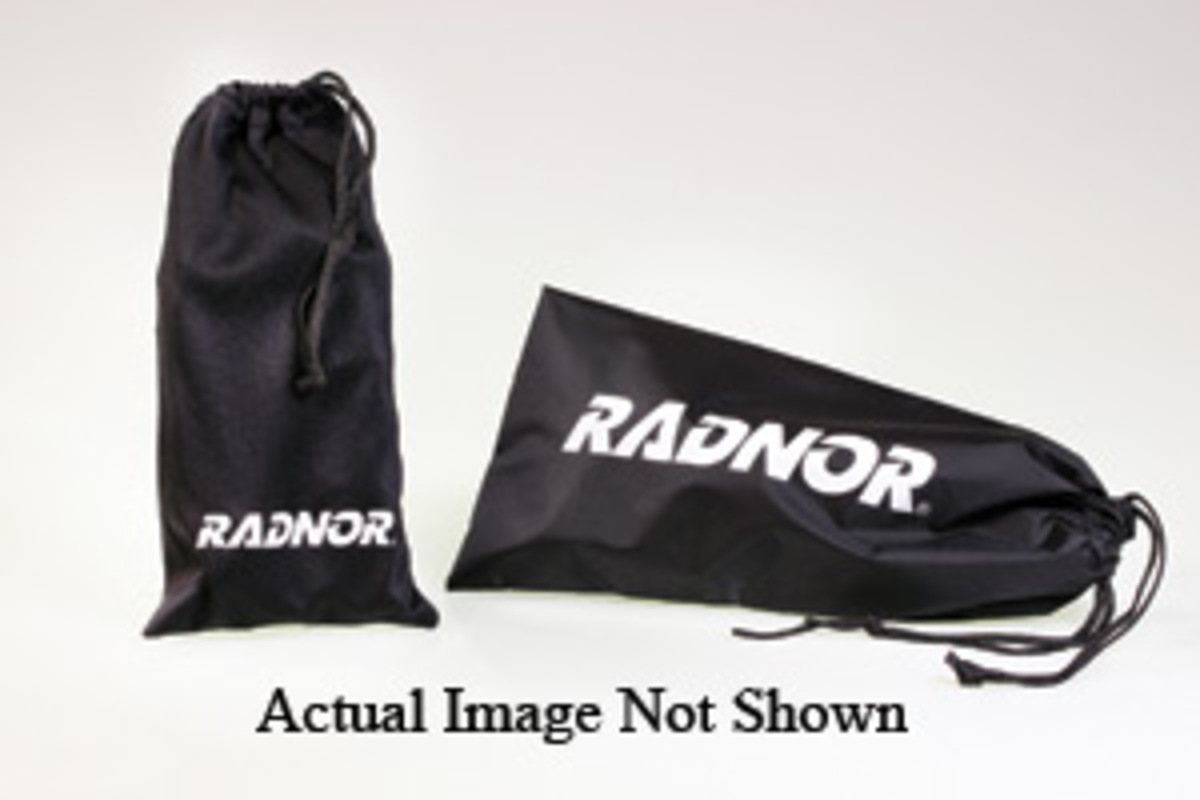 RADNOR Black Microfiber Eyewear Pouch With Drawstring RAD64051453 for sale online at autumn supply