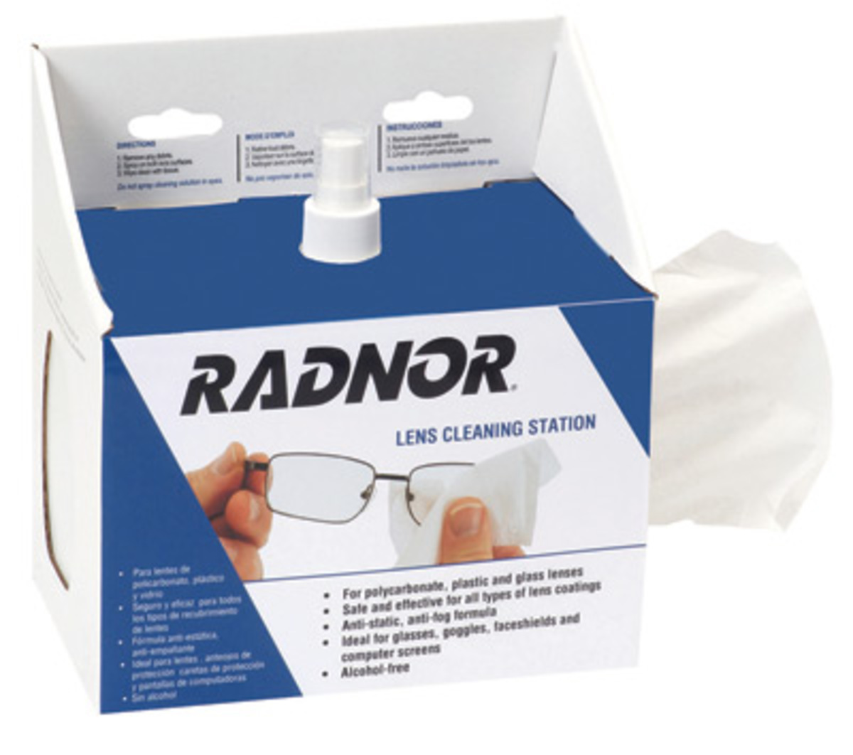 Lens Cleaning Station | 600 Dispensers | 8 oz Solution | RADNOR RAD64051473 for sale online at autumn supply