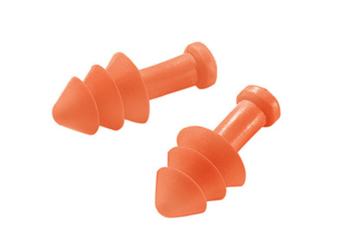 RADNOR® Triple Flange Polyurethane Foam Reusable Uncorded Earplugs RADNOR® Triple Flange Polyurethane Foam Reusable Uncorded Earplugs