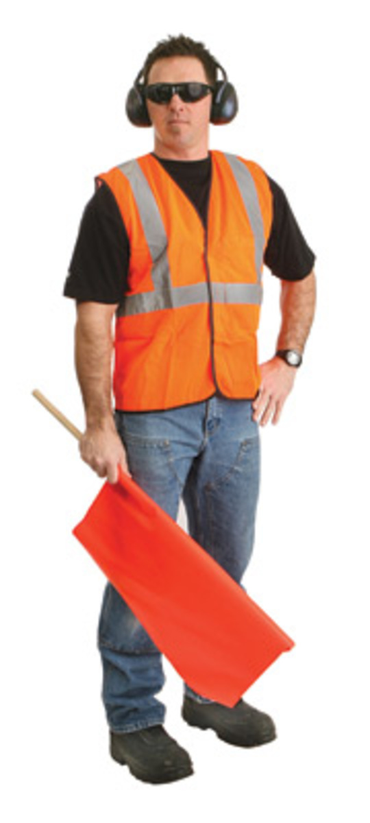 RADNOR® 4X - 5X Hi-Viz Orange Polyester Mesh Vest