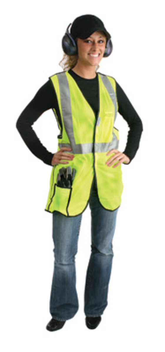 RADNOR® 4X Hi-Viz Yellow Polyester Mesh Vest