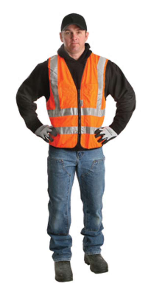 RADNOR® 4X Hi-Viz Orange Polyester Mesh Vest