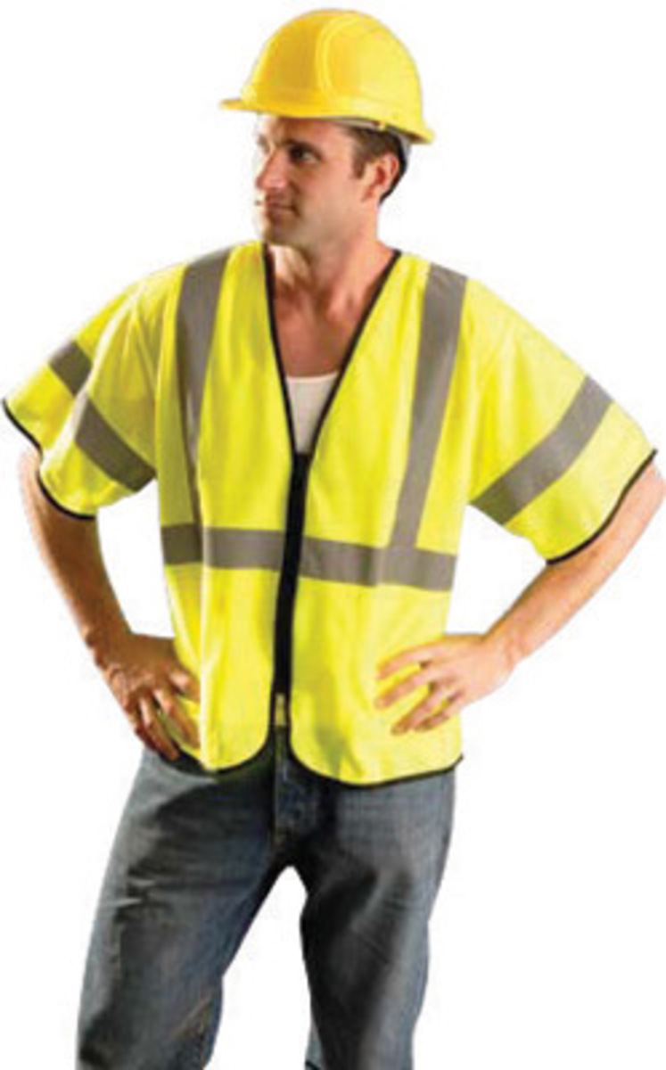 RADNOR® 4X Hi-Viz Yellow Polyester Mesh Vest