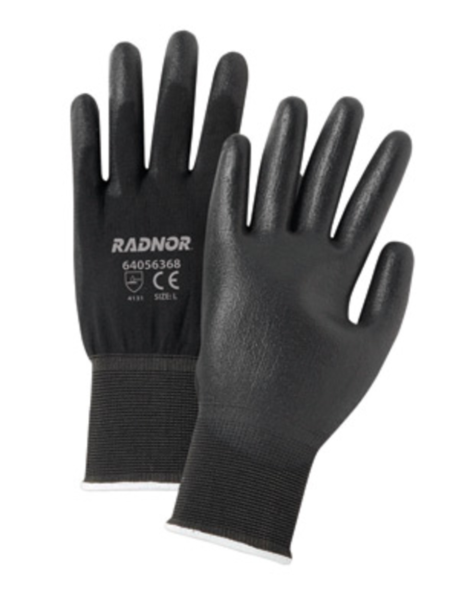 RADNOR 13 Gauge Polyurethane Palm Coated Work Gloves RAD64056370 for sale online at autumn supply