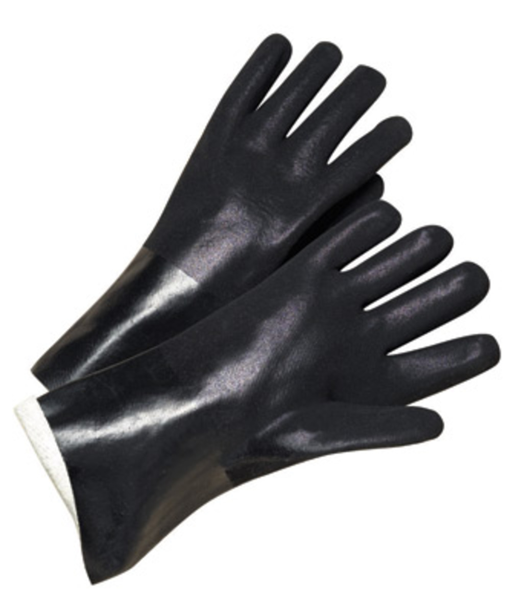 RADNOR® Large Black PVC Chemical Resistant Gloves