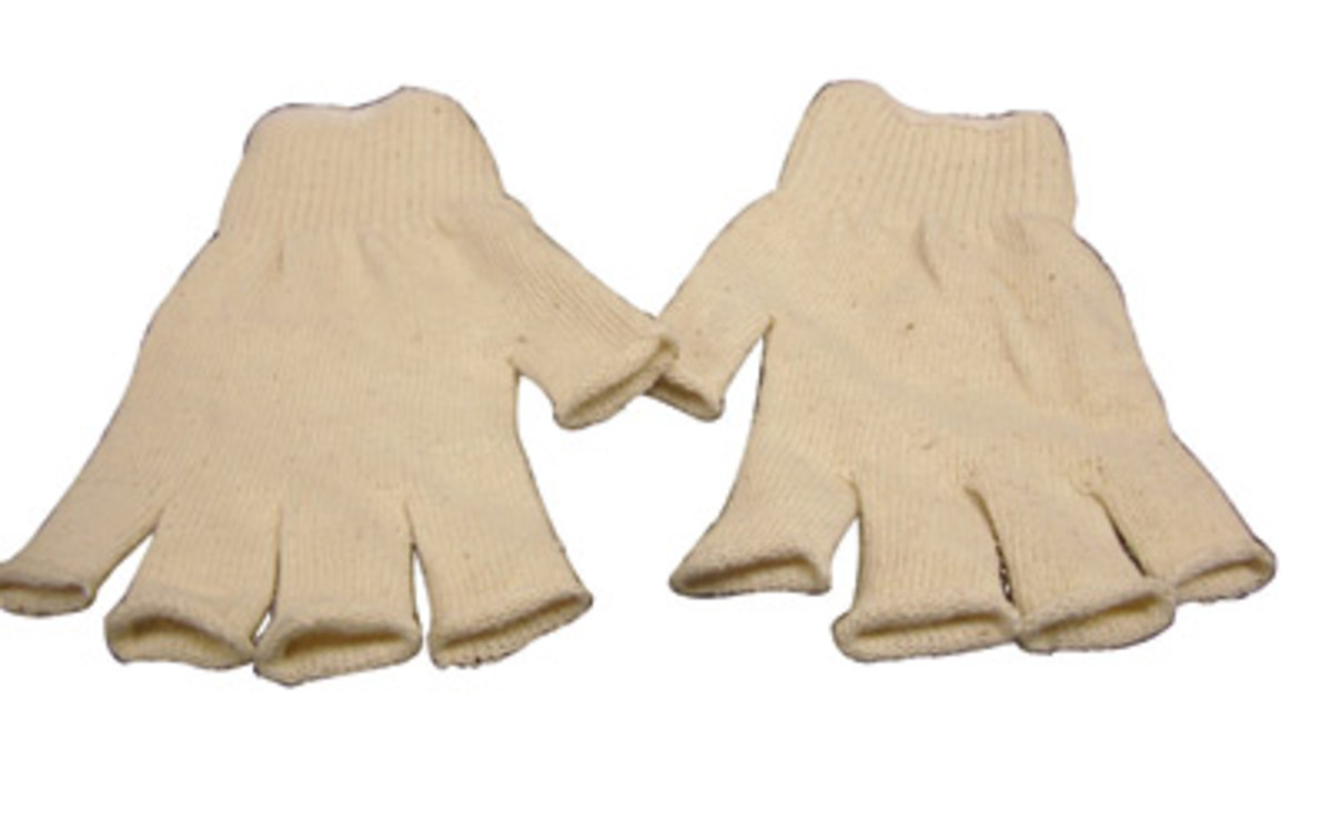 RADNOR® Natural Large Cotton And Polyester General Purpose Gloves With Knit Wrist