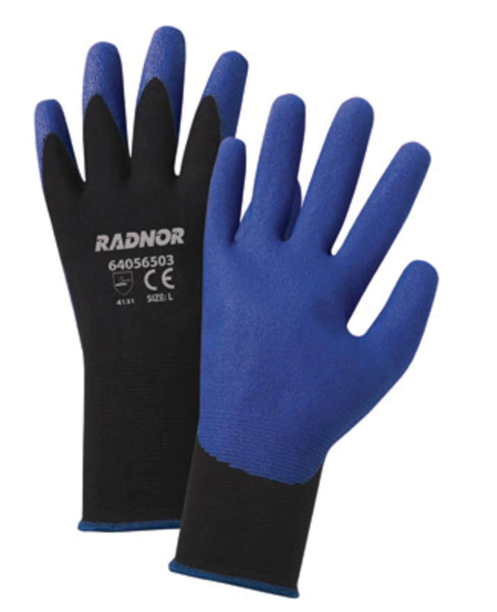 RADNOR 15 Gauge Blue PVC Palm And Finger Coated Work RAD64056505 for sale online at autumn supply