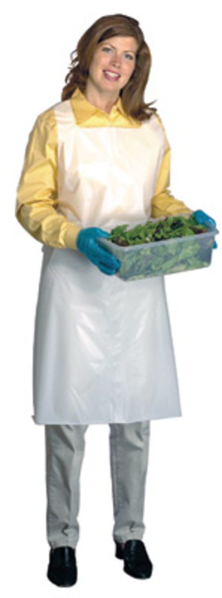 RADNOR 28 X 55 White Polyethylene Disposable Apron RAD64056550 for sale online at autumn supply