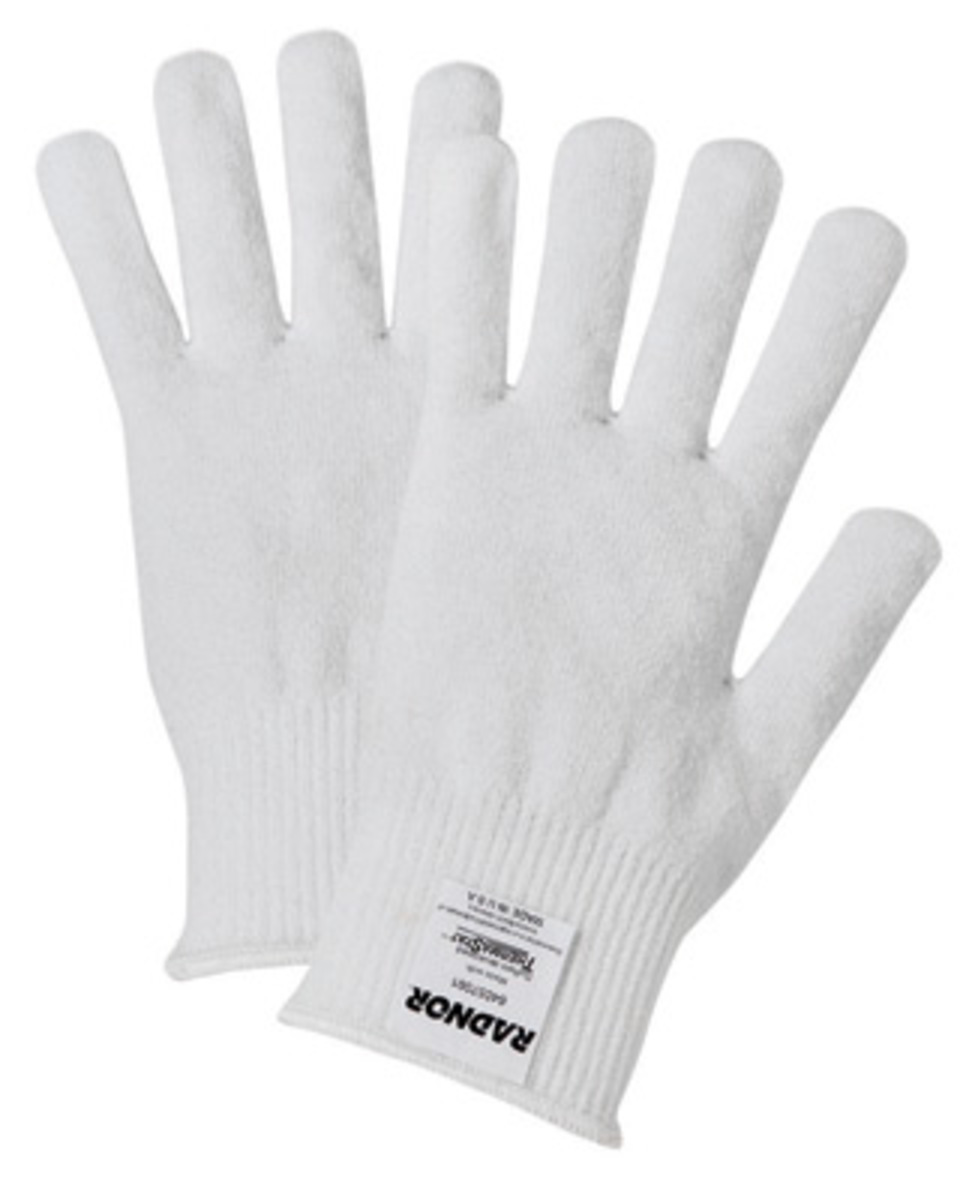 RADNOR® White Polyester Unlined Cold Weather Gloves