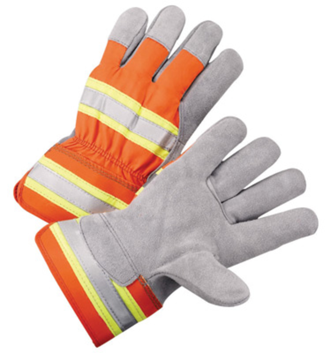 RADNOR® X-Large Shoulder Split Leather Palm Gloves With Polyester Back And Safety Cuff