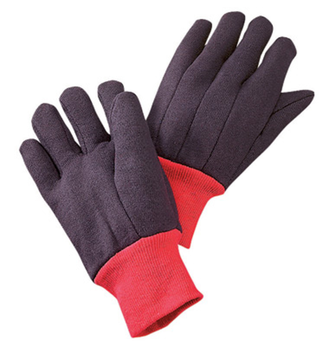 RADNOR® Brown X-Large Standard Weight Cotton And Jersey And Polyester Clute Cut General Purpose Gloves With Knit Wrist