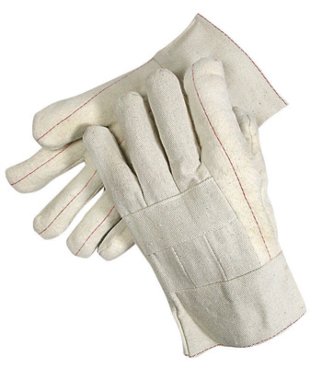 RADNOR Heat-Resistant Cotton Mill Gloves with Cuffs RAD64057206 for sale online at autumn supply