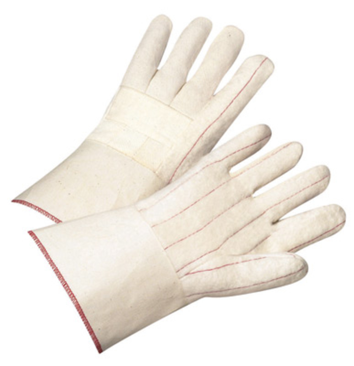 RADNOR Heat-Resistant Cotton Mill Gloves with Gauntlet Protection RAD64057207 for sale online at autumn supply
