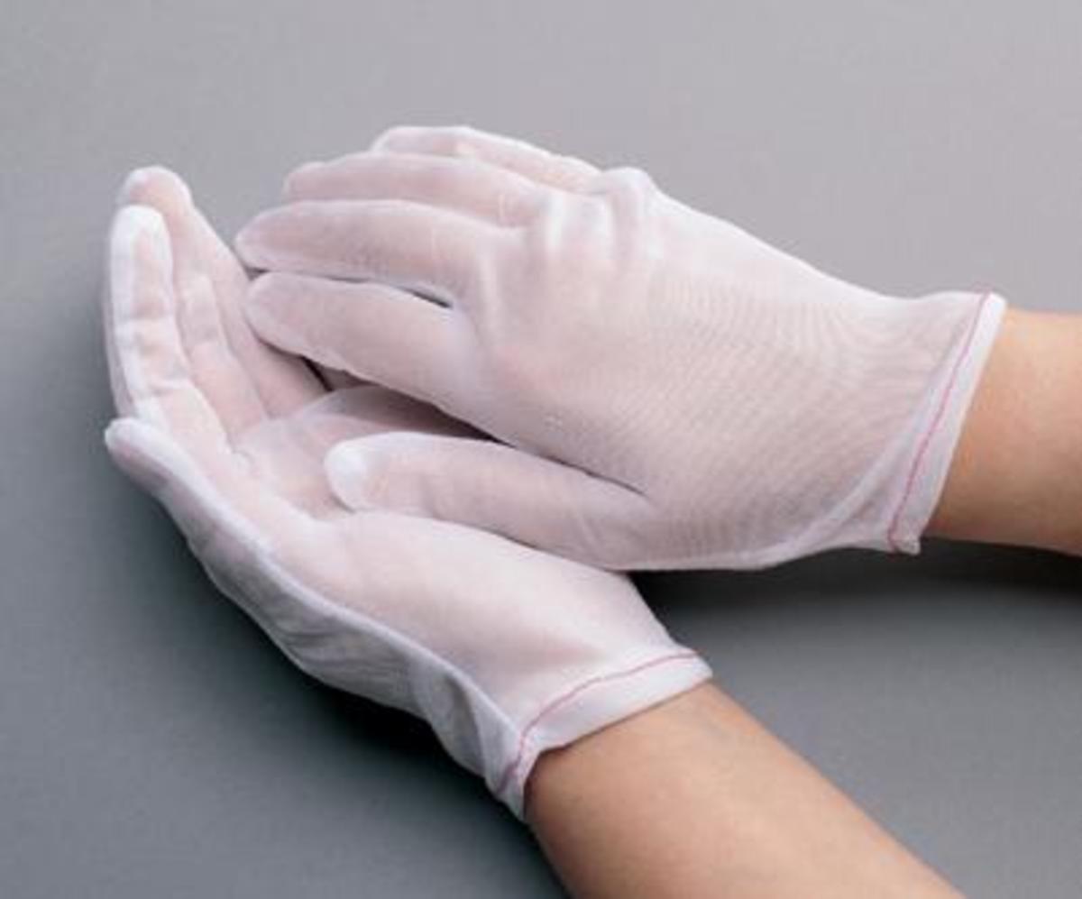 RADNOR Nylon Inspection Gloves: Lightweight, Rolled Hem Protection RAD64057220 for sale online at autumn supply