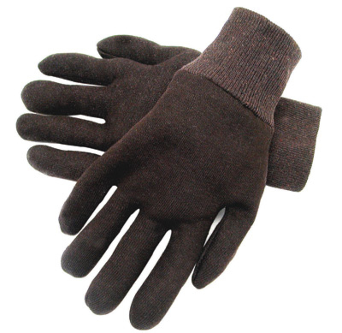 RADNOR® Brown Standard Weight Cotton And Polyester Reversible General Purpose Gloves With Knit Wrist