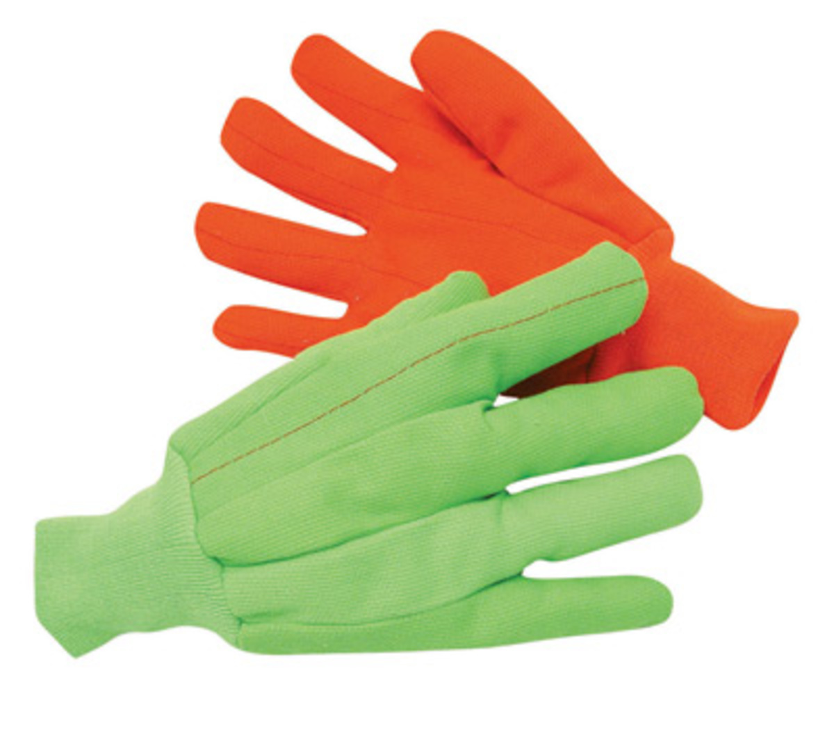 RADNOR® Large Hi-Viz Green 18 Ounce Canvas/Cotton/Polyester Hot Mill Gloves With Knit Wrist