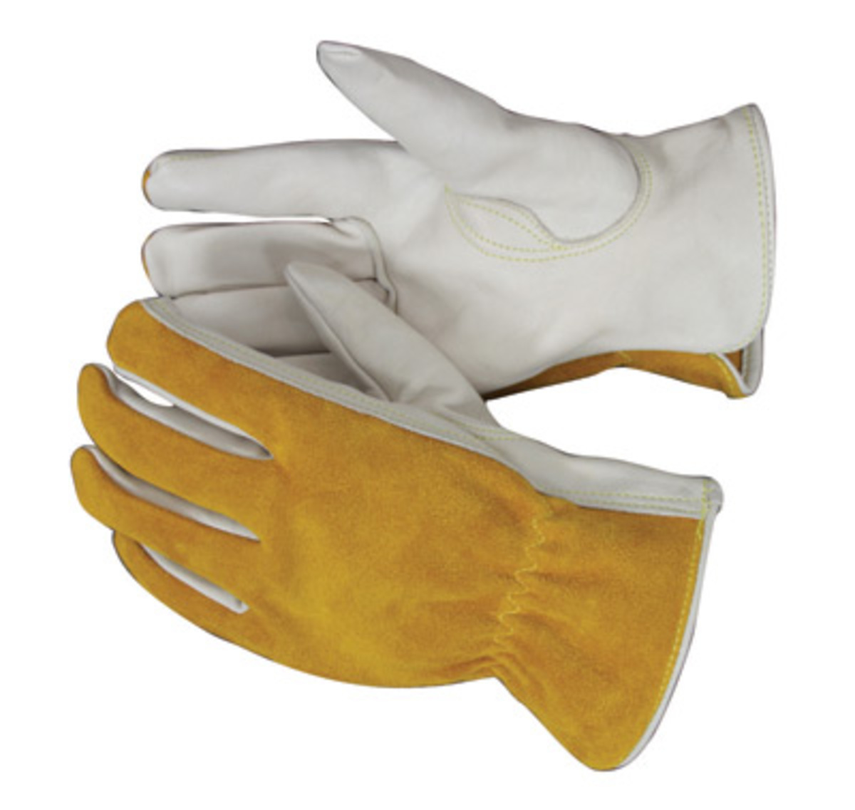 RADNOR® Brown & Natural Premium Split Grain Cowhide Unlined Drivers Gloves