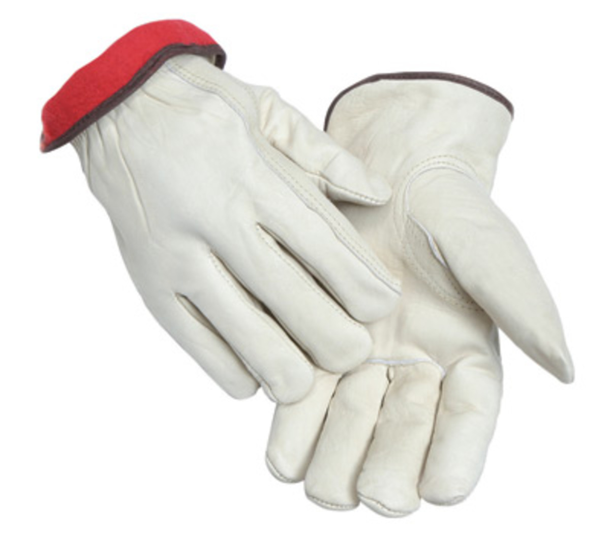 RADNOR® X-Large White Cowhide Fleece Lined Cold Weather Gloves