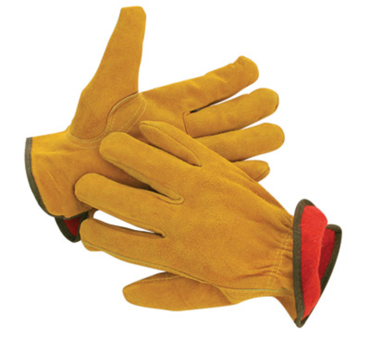 RADNOR® Brown Cowhide Fleece Lined Cold Weather Gloves