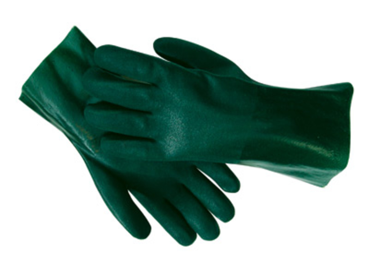 RADNOR® Large Green PVC Chemical Resistant Gloves