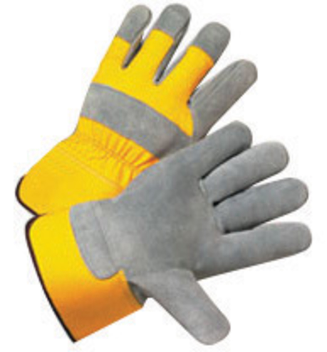 RADNOR® 2X Shoulder Split Leather Palm Gloves With Canvas Back And Safety Cuff